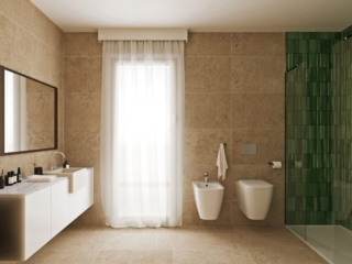Render bagno per villette del cantiere Villa Meucci