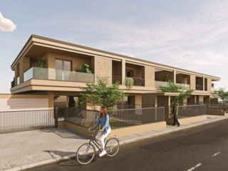 Render esterno per villette del cantiere Villa Meucci